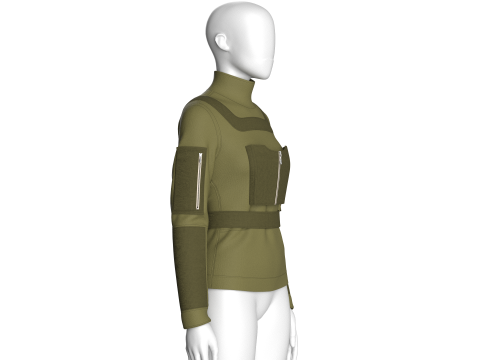Girls Fashion Jacket 3D Model