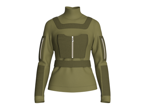 Girls Fashion Jacket 3D Model