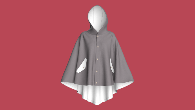 Girls Midi Hoody Dress 3Dモデル .c4d .max .obj .3ds .fbx .stl .blend 