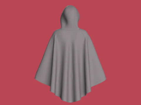 Girls Midi Hoody Dress 3D Model