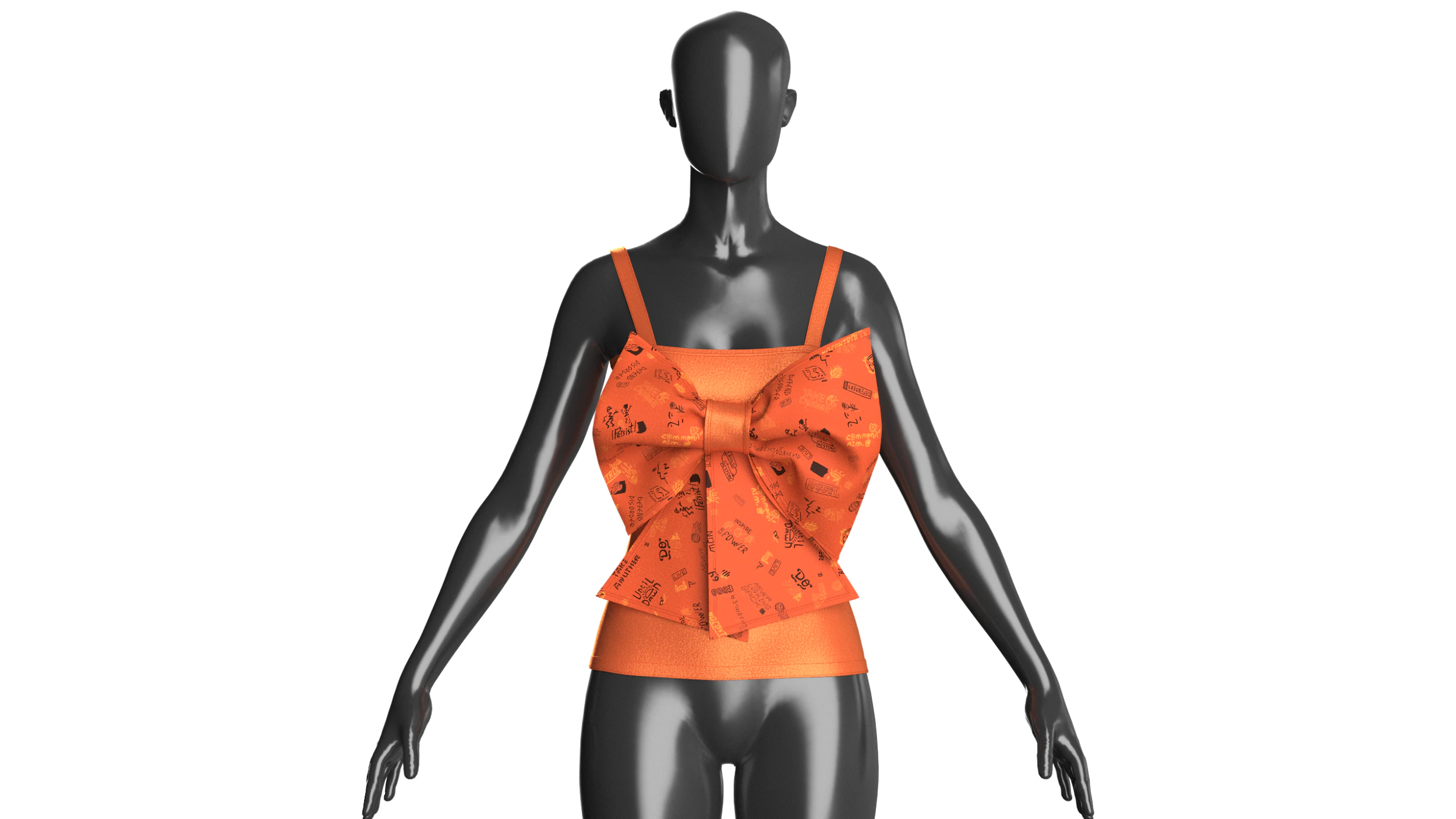 Girls Party Dress - Shorts 3D Model .c4d .max .obj .3ds .fbx .stl .blend 