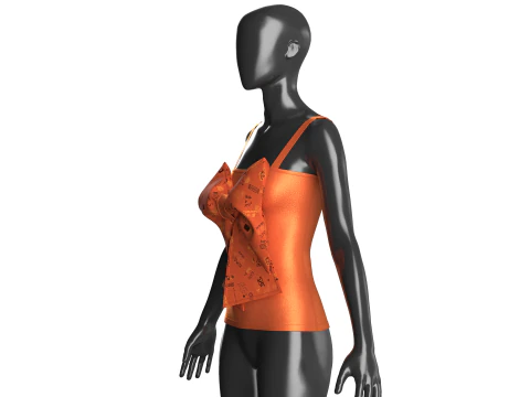 Girls Party Dress - Shorts 3D Model