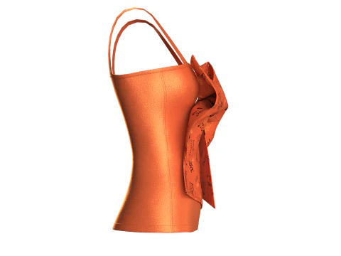 Girls Party Dress - Shorts 3D Model