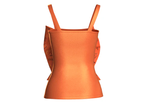 Girls Party Dress - Shorts 3D Model
