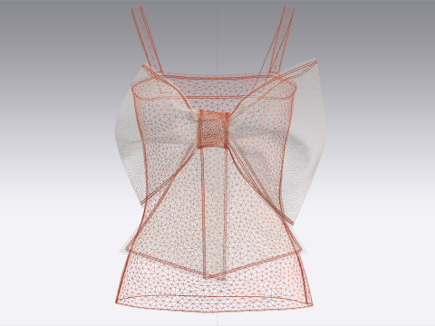 Girls Party Dress - Shorts 3D 模型
