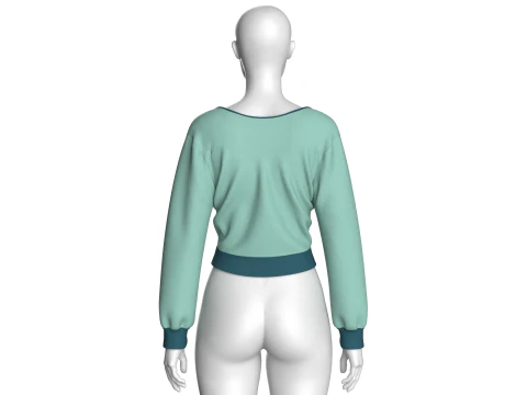 Girls Blouse Top 3D Model