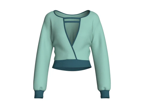 Girls Blouse Top 3D Model
