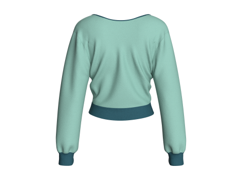 Girls Blouse Top Modello 3D