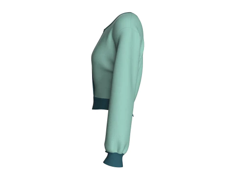 Girls Blouse Top 3D Model