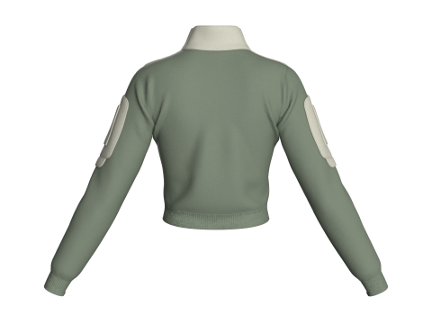 Girls Fashion Crop Jacket Model 3D