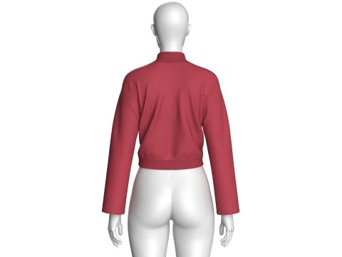 Girls Fashion Crop Top V2 Modello 3D
