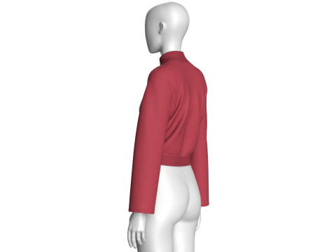 Girls Fashion Crop Top V2 Modello 3D