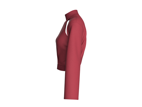Girls Fashion Crop Top V2 Modello 3D