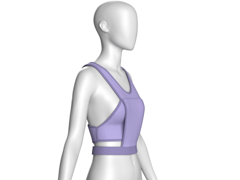 Kız Çocuk Modası Crop Top V3 3D Model