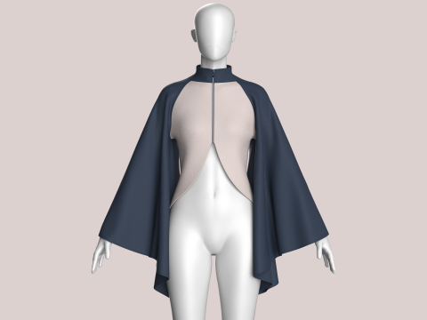 Girls Fashion Crop Top V4 Modelo 3D
