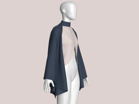 Girls Fashion Crop Top V4 3D Model