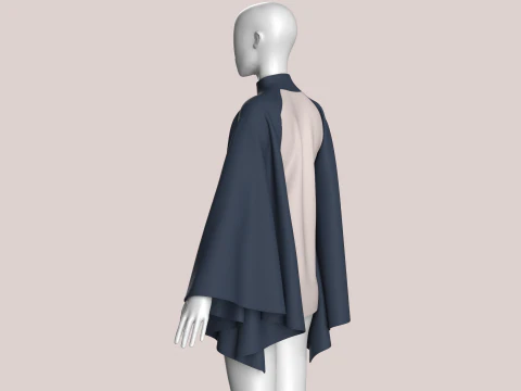 Girls Fashion Crop Top V4 3D Model