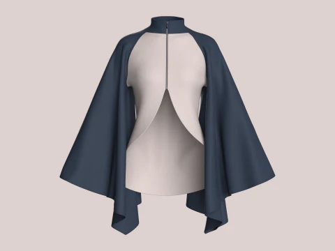 Girls Fashion Crop Top V4 3D Model