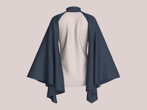 Girls Fashion Crop Top V4 3D Model