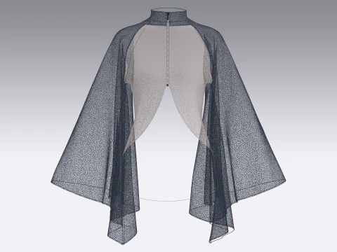 Girls Fashion Crop Top V4 3D Model