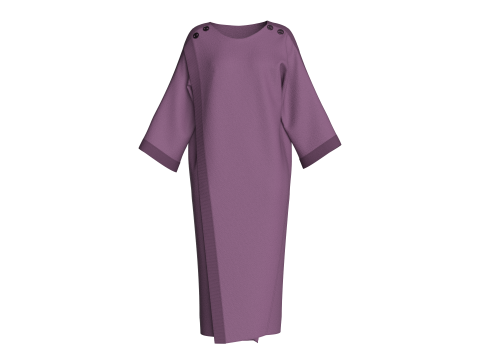 Girls Fashion Sweat Dress Model 3D