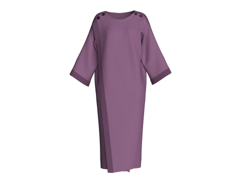 Girls Fashion Sweat Dress 3D Model