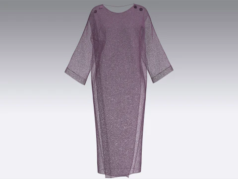 Girls Fashion Sweat Dress 3D Model