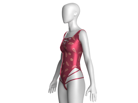 Gadis Bikini-Musim Panas Cetak V3 Model 3D