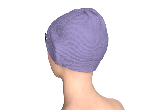 Womens Knitted Winter Cap Model 3D