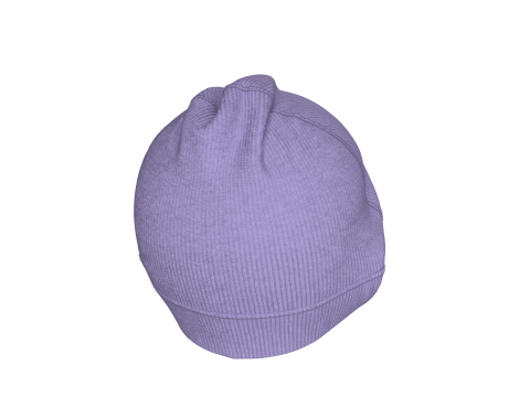 Womens Knitted Winter Cap Model 3D