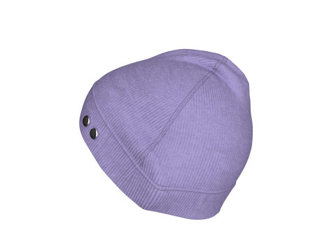 Womens Knitted Winter Cap Model 3D