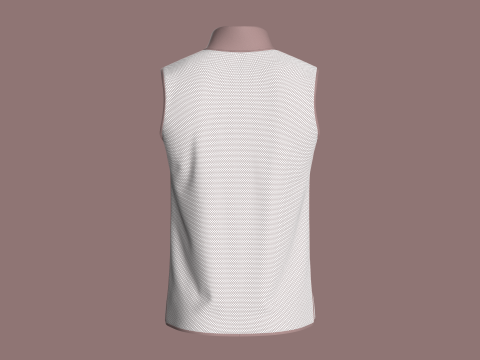 Men Fashion Vest Jacket 3D 모델