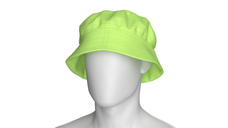 Men Bucket Hat Model 3D .c4d .max .obj .3ds .fbx .stl .blend