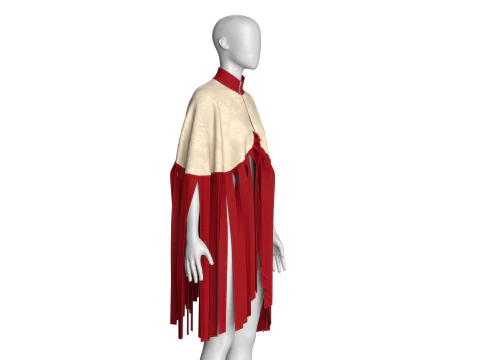 Girls Cape Tops V12 3D Model