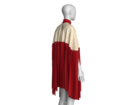 Girls Cope Tops V12 3D Model