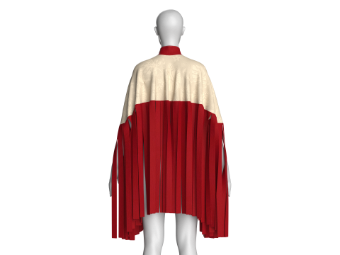 Girls Cope Tops V12 3D Model