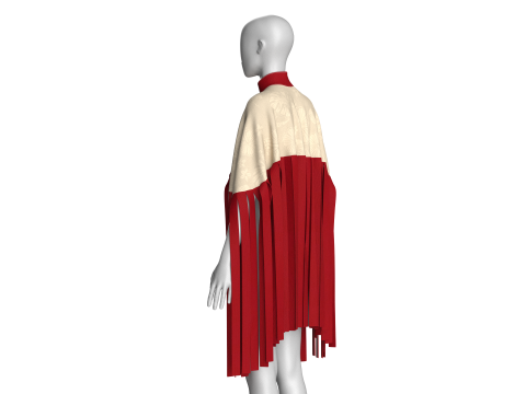 Girls Cope Tops V12 3D Model