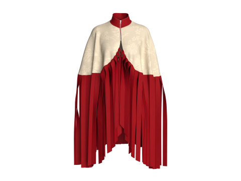 Girls Cope Tops V12 3D Model