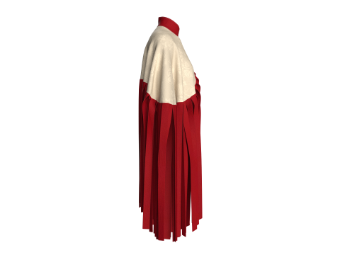 Girls Cope Tops V12 3D Model