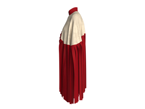 Girls Cope Tops V12 3D Model