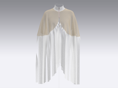 Girls Cope Tops V12 3D Model