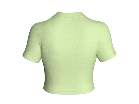 Girls Fashion Crop Top V5 3Dモデル