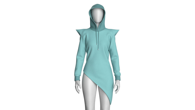 Girls Fashion Hoodie 3D 模型 .c4d .max .obj .3ds .fbx .stl .blend
