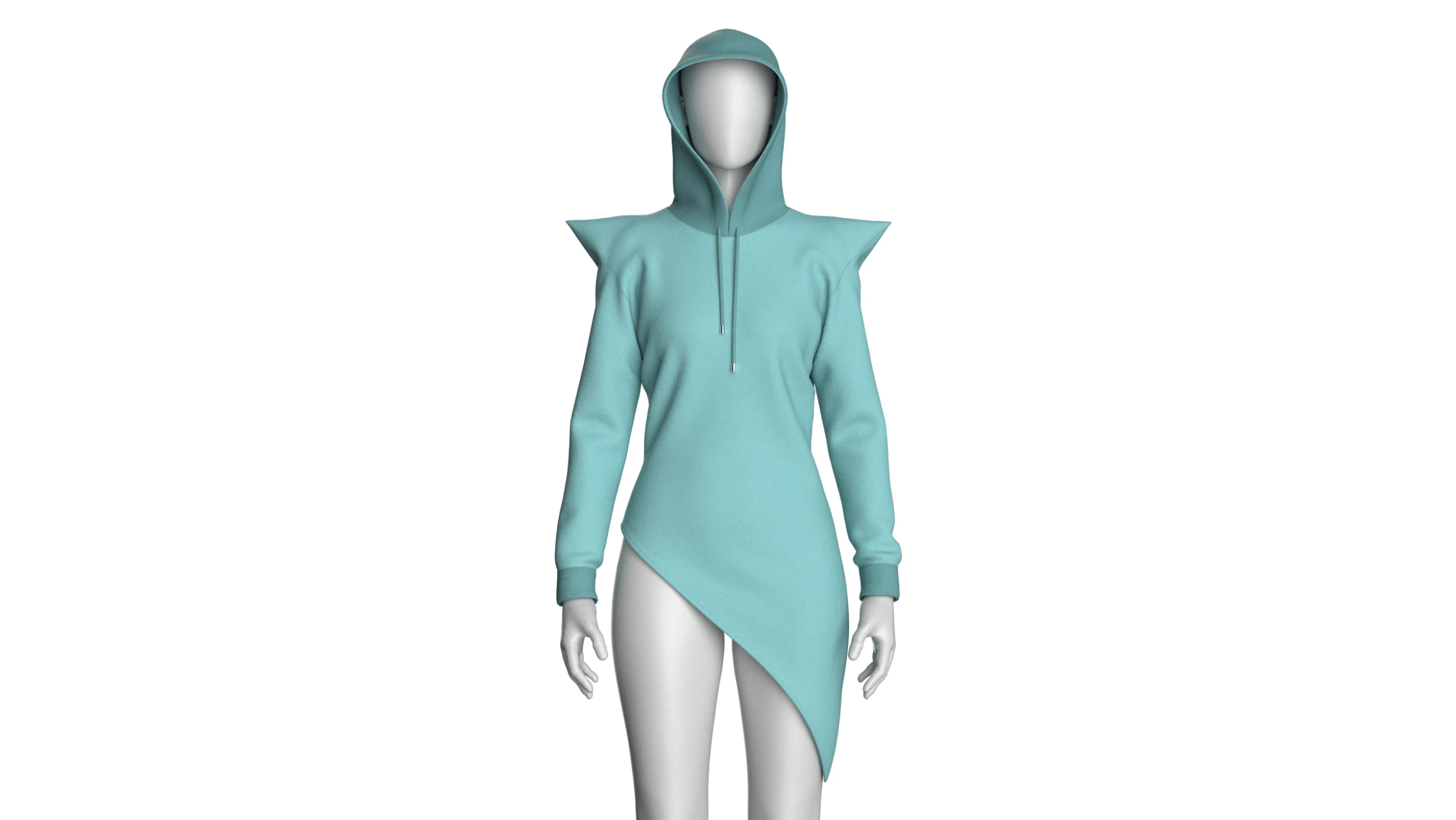Girls Fashion Hoodie 3D Model .c4d .max .obj .3ds .fbx .stl .blend 