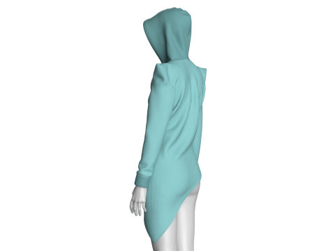 Girls Fashion Hoodie 3D 模型