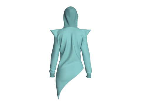 Girls Fashion Hoodie 3D Model