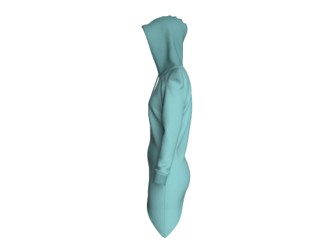 Girls Fashion Hoodie 3D 模型