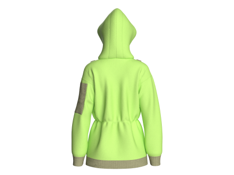 Girls Hooded Jacket V3 3D Модель