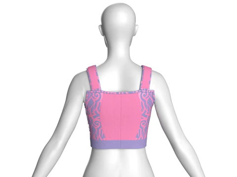 Girls Fashion Bralette Top V2 3D Model