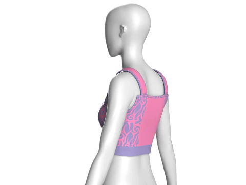 Girls Fashion Bralette Top V2 3D Model